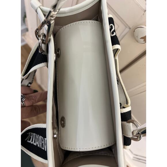 Steve Madden patten leather square crossbody bag in pink - Picture 4 of 5